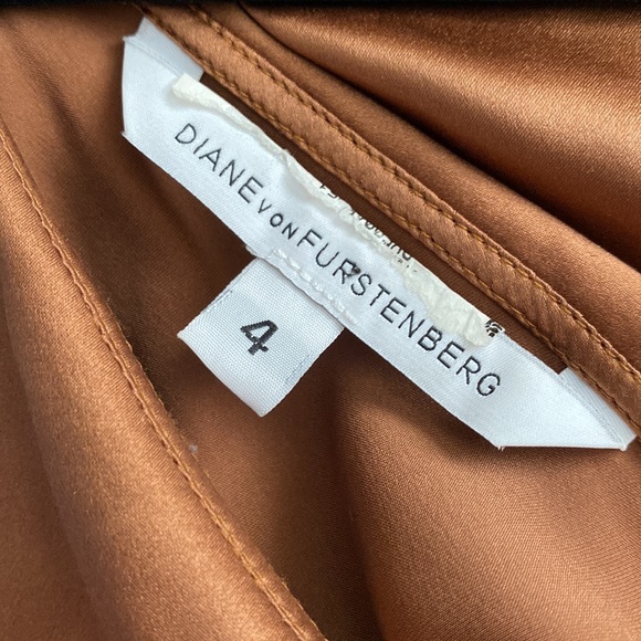 Diane Von Furstenburg DVF 100% silk colourblock dress size 4 - Picture 3 of 7